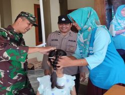 Sinergi Babinsa, Bhabinkamtibmas Dan Bidan Desa Wonorejo, Proaktif Cegah Stunting Lewat Pendampingan Posyandu