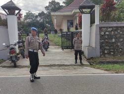 Ciptakan Keamanan, Polsek Menjalin Pam Gereja Setiap Hari Minggu