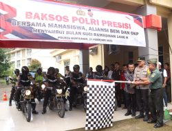 Baksos Presisi Polres Banyuasin bersama Mahasiswa dan Pemuda Jelang Ramadhan 1446 H / 2025 M