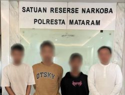 Satresnarkoba Polresta Mataram Tangkap 4 Pengedar Sabu