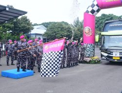 Danpasmar 1 Ikuti Acara Pelepasan Mudik Bersama Keluarga Besar Korps Marinir