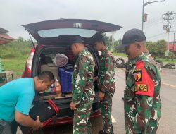 Tingkatkan Keamanan, Satgas Pamtas Yonzipur 5/ABW Perketat Sweeping di Perbatasan Jelang Hari Raya Idul Fitri*