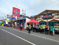 Menunjang Keamanan Dan Kenyamanan Para Pemudik, Babinsa Bersama Tiga Pilar Amankan Pos Pam Lebaran