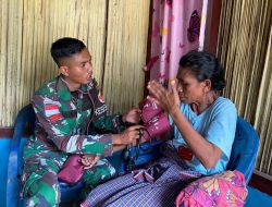 Satgas Pamtas RI-RDTL Yonarhanud 15/DBY Gelar Kegiatan Kesehatan dan Bagikan Vitamin Gratis di Desa Sunkaen