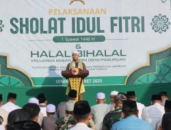 Kodim 0819/Pasuruan, Gelar Sholat Idul Fitri 1446 H Tahun 2025