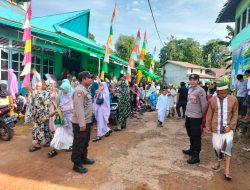 Personil Polsek Meranti Amankan Ibadah Sholat Idul Fitri 1446 H