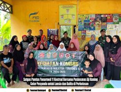 Satgas Pamtas Yonarmed 11 Kostrad Bersama Puskesmas Aji Kuning Gelar Posyandu untuk Lansia dan Balita di Perbatasan