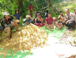 Personil Polsek Mempawah Hulu Sambangi Petani Dukung Ketahanan Pangan Nasional