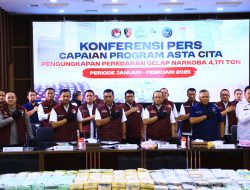 Bareskrim Polri Ungkap 6.881 Kasus Narkoba Dalam Dua Bulan, 9.586 Tersangka Ditangkap dan 4,171 Ton Narkotika