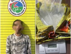 Ditresnarkoba Polda Kalbar Berhasil Mengamankan Seorang Pria Beserta Narkoba Seberat 1.123 Gram