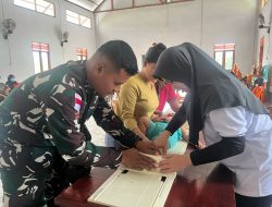 Cegah Stunting, Satgas Yonzipur 5/ABW Gelar Posyandu Layanan Kesehatan untuk Gizi Balita dan Ibu Hamil