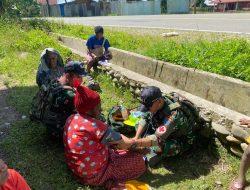 Peduli Kesehatan Warga, Satgas Yonif 641/Bru Laksanakan Yankes Bagi Masyarakat Papua