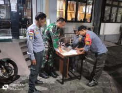 Piket Koramil 03/Serengan Patroli Bersama Malam Linmas