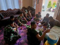 Kebersamaan Orang Tua Asuh Bersama Satgas TMMD 123 Kodim 1416/Muna Menjelang Penutupan