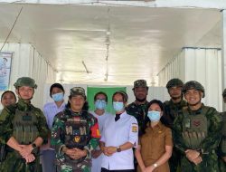 Kolaborasi Tenaga Kesehatan Satgas TNI dengan Tenaga Kesehatan Puskesmas Beoga Beri Yankes Gratis
