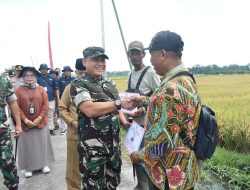 Danrem 083/Bdj Hadiri Panen Raya Padi Serentak Se-Indonesia