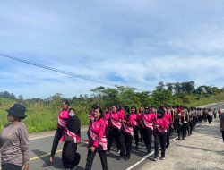 Polres Maybrat Gelar Jalan Santai dan Aksi Bersih Sambut HUT Kabupaten ke-16