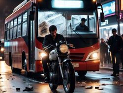 Diduga Ditabrak Bus Malam, Seorang Kakek di Bima Meninggal Ditempat