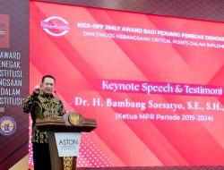 Bamsoet Dukung Peluncuran Jimly Award dan Ingatkan Pentingnya Perbaikan Partai Politik