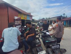 Polsek Mandor Laksanakan Patroli Dialogis Cegah Gangguan Kamtibmas