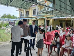 Senyum, Sapa, Salam Oleh Petugas Saat Pengamanan Ibadah Minggu Di PPIK Timotius