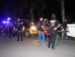 Tindak Tegas Pengendara Knalpot Brong, Polres Landak Amankan Belasan Motor