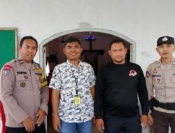 Peringati Wafat Isa Al-Masih, Kapolsek Talang Kelapa Monitoring Personil Pam di 11 Gereja