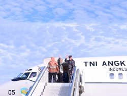Danwing Udara 5 Lanud Sultan Hasanuddin Antar Keberangkatan Kasal Usai Kuker di Makassar