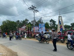 Sambut Hari Raya Paskah, Polsek Mempawah Hulu Lakukan Pengamanan