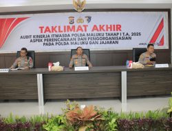 Wakapolda Pimpin Taklimat Akhir Audit Kinerja Itwasda Maluku
