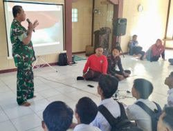 Danramil Sosialisasikan Rekruitmen TNI AD Di SMAN 1 Nogosari