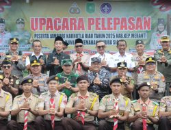 Kapolres Kepulauan Meranti Lepas Puluhan Peserta Jambore Karhutla 2025