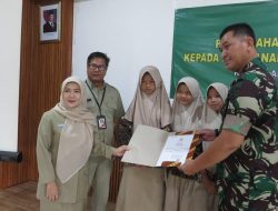 Korem 051/WKT Dukung Penuh Penyerahan Akta Kelahiran untuk Anak-Anak Yatim Piatu