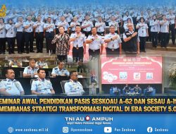 Seminar Awal Pendidikan Pasis Seskoau A-62 dan Sesau A-19 : Membahas Strategi Transformasi Digital di Era Society 5.0