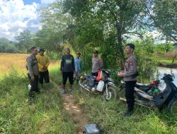 Lahan Monokultur Di Desa Tunang dijadikan Sebagai Area Demplot Tanaman Jagung Hibrida Polsek Mempawah Hulu