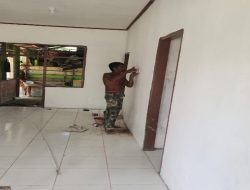 TMMD Ke-124. Listrik Bantu Anak-Anak Yeflio Belajar Malam