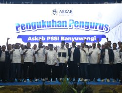 Dandim 0825/Banyuwangi Menghadiri Pelantikan Pengurus Askab PSSI Banyuwangi