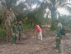 Aksi Nyata TMMD ke-124 Kodim 0320 Dumai : Pemasangan Box Culvert di Bukit Kayu Kapur Terus Berjalan Lancar