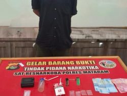 Seorang Pria asal Ampenan kota Mataram Diciduk Polisi
