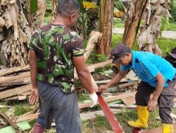 Sinergitas TNI-Polri Di Program TMMD Ke-124 Kodim 1802/Sorong