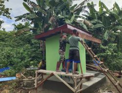 Satgas TMMD Kejar Target, Rehabilitasi MCK di Kampung Yeflio Hampir Rampung