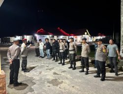 Pastikan Keamanan Malam, Iptu Rinto Pimpin Apel Kesiapan Tugas di Mapolres