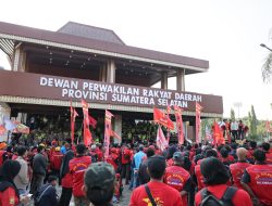 Buruh Sumsel Minta Teken 9 Subsektor dan Dibentuk Desk Ketenagakerjan Polda Sumsel, May Day Berjalan Aman