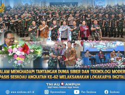 Dalam Menghadapi Tantangan Dunia siber dan Teknologi Modern, Pasis Seskoau Angkatan ke-62 Melaksanakan Lokakarya Digital