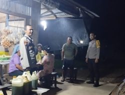 Cipta Kondisi di Malam Hari , Personil Polsek Mempawah Hulu Intensifkan Patroli Malam