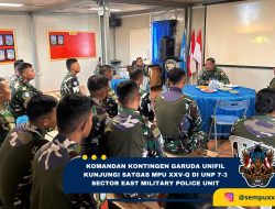 Komandan Kontingen Garuda UNIFIL Kunjungi Satgas MPU XXV-Q di UNP 7-3 Sector East