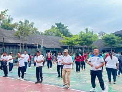 Pegawai dan Warga Binaan Lapas Labuhan Ruku Gelar Senam Bersama untuk Wujudkan Lingkungan Sehat dan Produktif