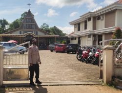 Wujud Nyata Hadirnya Polri di Tengah Umat, Polsek Mempawah Hulu Amankan Ibadah Minggu