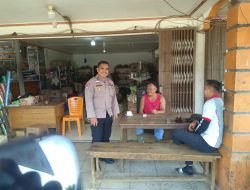 Kanit Binmas Polsek Kuala Behe Ingatkan Warga Jaga Kamtibmas Saat Patroli