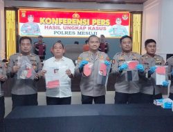 Tiga Kasus Diungkap, Polres Mesuji Tangkap Pelaku Penipuan, Penembakan, dan Penggelapan Mobil